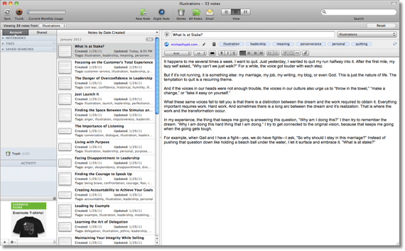 michaelyatt how to use evernote as a blogger