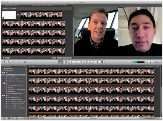 software to make my mac sype show 2 people split on screen for video conferencing